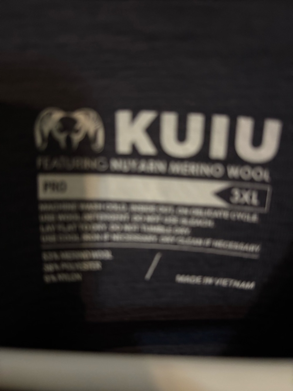 KUIU Logo Navy Merino Wool Base Layer - Picture 4 of 4